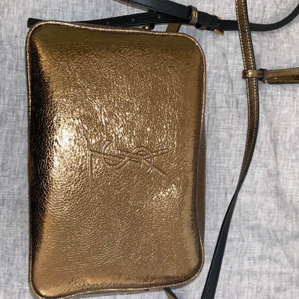 YSL GOLD CAMERA BAG